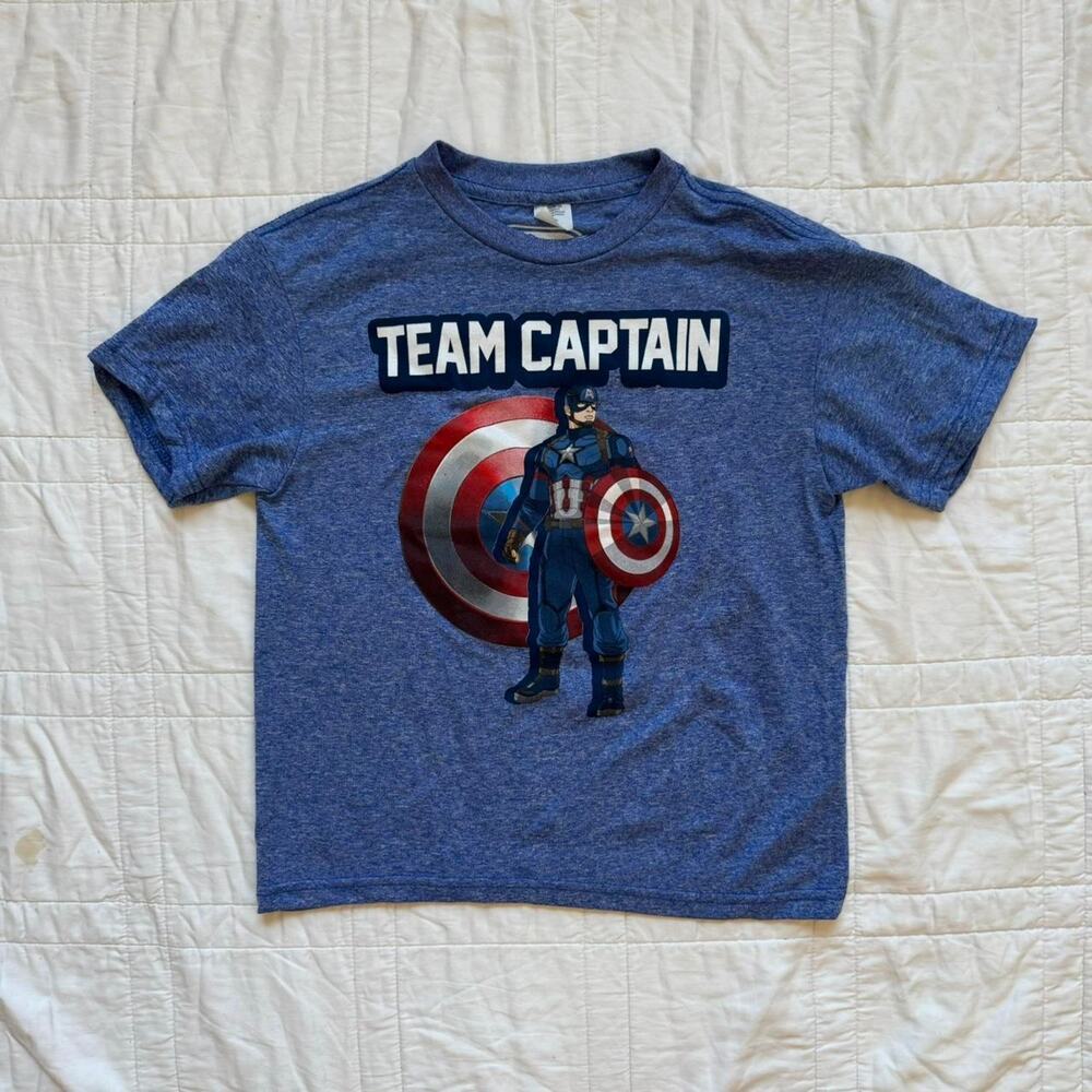 Mad engine boys 8 Captain america graphic t shirt marvel